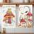 Shein 2 Pcs Bohemian Frog And Mushroom Towels Kitchen Towel
