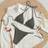 Shein Summer Beach Rib Knit Halter Triangle Bikini Set