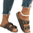 Shein Women's Fashionable Casual Outdoor Beach Double Buckle Slip-On Comfortable Flat Sandals