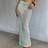 Shein Aloruh Women's Spring/Summer New Arrival Blue Mesh Sequin Low Waist Skirt - Blue