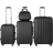 tectake Pucci Set of 4 - Black