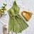 Shein Soleia Women's Solid Color Green Strapless Short Jumpsuit - Green