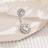 Shein Colored Zirconia Sunflower Stainless Steel Belly Button Ring - Low Sensitivity