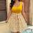 Shein Ditsy Floral Print Collage Asymmetric Ruffle Hem Dress - Summer Vacation
