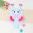 Shein Flamingo Striped Sleeveless Backless One-Piece Swimsuit - Summer Beach