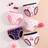 Shein Girls Heart & Bow Print Cotton Briefs - Cute Assorted Colors