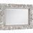Julian Bowen Baroque Distressed Antique White Wall Mirror 113x81.5cm