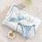 Shein Soft Fabric Blue Special Material Spaghetti Strap Backless Sexy Party Bikini Set - Blue