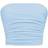Shein Tween Girl Minimalist Comfy Ruched Elastic Fitted Strapless Tube Bandeau Top