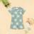 Shein Baby Boy Cartoon Sea Turtle Pattern Short Sleeve One-Piece Swimsuit - Summer Beach