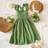 Shein Tween Girl Casual Elegant Collegiate Dress - Green