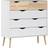 Furniture To Go Oslo 5 White/Oak Chest of Drawer 98.7x100.9cm