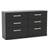 Birlea Lynx Black Chest of Drawer 127.5x74.3cm