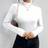 INAWLY Stand Collar Long Sleeve Bodysuit