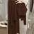 Shein Franclia 3-Piece Set Casual Everyday Layering Cami Top & Jacket - Knit Brown