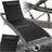 tectake Sun Lounger Weatherproof And UV-Resistant 6 Step Adjustable Backrest Poly Rattan Mottled Grey