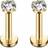 Shein Stainless Steel Internal Thread Labret Ear Studs - Women's