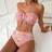 Shein Women Beach Summer Vacation Cute Off-Shoulder Ruffle Ditsy Floral Bikini Set - Dainty Pearl