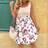Shein Plus Size Women Holiday Floral Print Patchwork Casual Dress - Summer