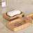 Shein Wooden Soap Dish With Vintage Pattern 1pc