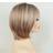 Shein Women's Chic Brown Bob Wig Straight Synthetic Hair