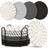 Shein Beverage Black Mixed Coaster 11cm 8pcs