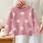 Shein Baby Girl Floral Pattern Knitted Long Sleeve Sweater - Autumn/Winter