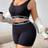 Shein Contrast Color Comfortable Stretchy Plus Size Lingerie Set