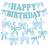 Shein Blue Bow Birthday Party Decorations Set