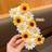 Shein 10pcs Sunflower Hair Clips, Korean Style Hairpins, Hair Accessories