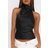 Shein Women's Sexy Satin Backless Sleeveless Top - Spring