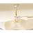 Shein Luxury Copper Plated Gold Sparkling Cubic Zirconia Heart Navel Ring - Women's