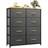 Shein Chest Of Drawers With 8 Drawers,Bedroom Drawers, Fabric Dresser With Wood Top,Drawer Storage Unit For For Bedroom, Living Room, Kids RoomDrawers With 8 Drawers Chest of Drawer 85.6x38.4cm