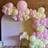 Shein Pastel Pink Yellow Balloon Garland Arch Kit 146pcs