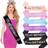 Shein My Birthday Sash Ribbon 1Pc Pink White Rose Gold Black Iridescent Foil Sash 16th 18th 21st