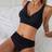 Shein V-Neck Solid High Waist Beach Shorts Set - Women