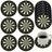 Shein Charming Dartboard Theme Wooden Coaster 6pcs