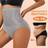 Shein Plus Size Women High Waist Slimming Shorts - Solid Color