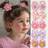 Shein 10 Pcs Pack Baby Girls Fabric Flower Cute Princess Hair Ties