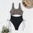 Shein Leopard Print Patchwork Hollow One Piece Swimsuit - Summer