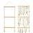 Shein Bohemian Hanging Jewelry Organizer With 30 Hooks Beaded Necklace Holder - Wall Mounted
