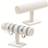 Shein Elegant White Velvet T-Shape Bracelet - Tabletop Organizer