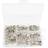 Shein Silver Plated Nickel Safe Locking Brooch Pin Set - Small Grid Box
