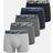Shein 5-Pack Tween Boys Colorblock Letter Elastic Waist Boxer Briefs - Casual Sportswear