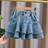 Shein Tween Girls Summer Versatile Denim Mini Skirt - Fashionable