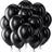 Shein 12 Inch Black Round Helium Latex Party Balloons