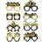Shein Black Gold 60th Birthday Party Paper Glasses 8pcs