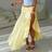 Shein Elegant Ruffle High Waist Flowy Mid-Length Skirt - Summer