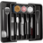 Shein Black Plastic Drawer Organiser Storage Rack 38 x 57 x 5 cm Cutlery Tray