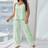 Shein Plus Size Floral Print Camisole Top And Pants Sleepwear Set